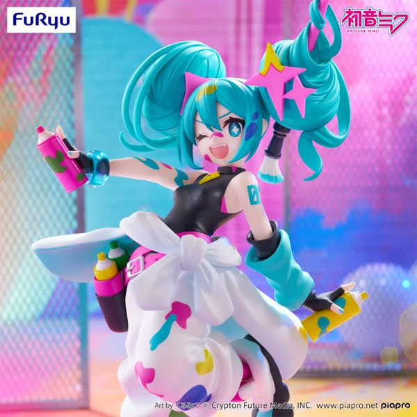 FuRyu Vocaloid Trio-Try-iT Hatsune Miku (Paint Girl) Figure